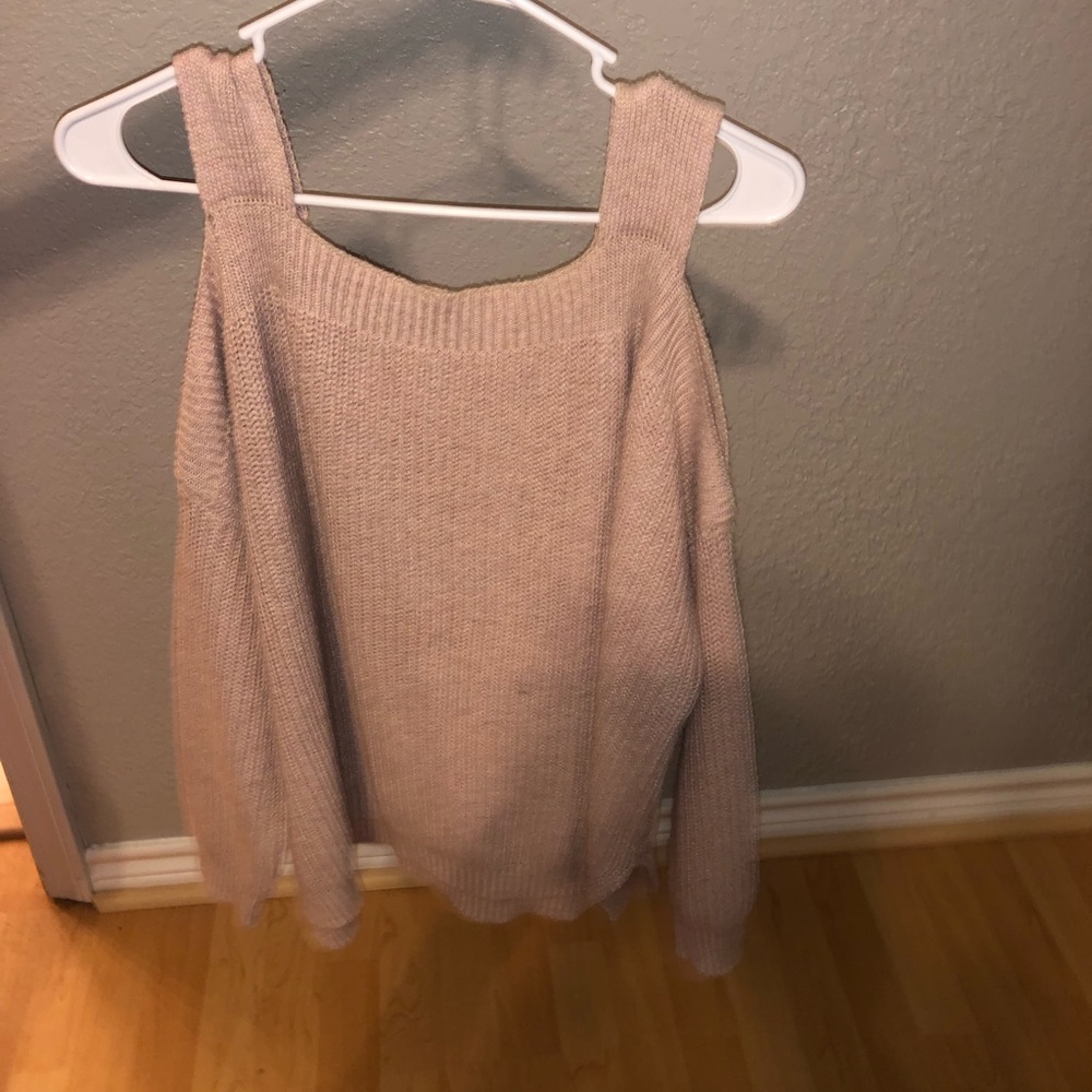 cold shoulder sweater